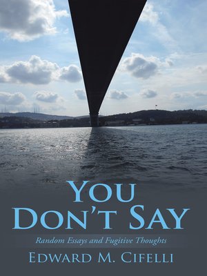 cover image of You Don't Say